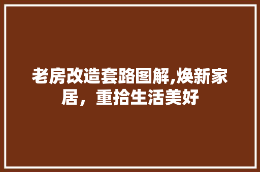 老房改造套路图解,焕新家居，重拾生活美好