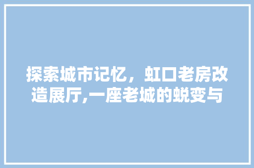 探索城市记忆，虹口老房改造展厅,一座老城的蜕变与新生