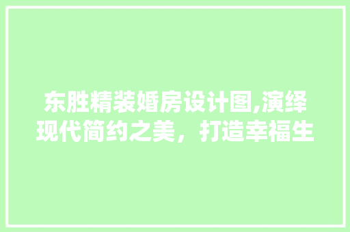 东胜精装婚房设计图,演绎现代简约之美，打造幸福生活空间