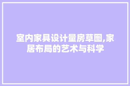 室内家具设计量房草图,家居布局的艺术与科学