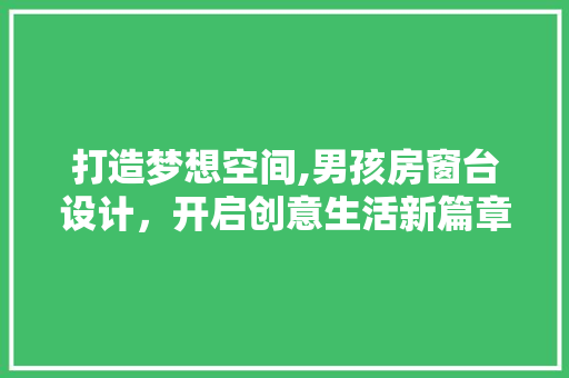 打造梦想空间,男孩房窗台设计，开启创意生活新篇章