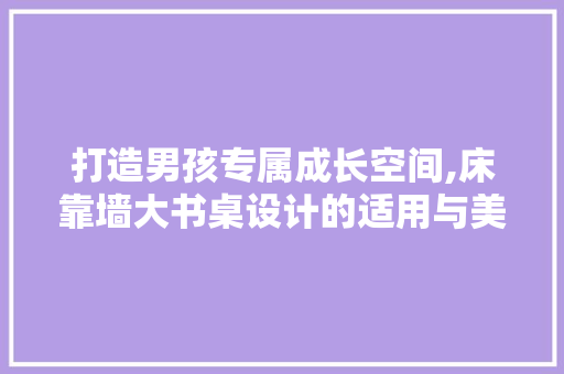 打造男孩专属成长空间,床靠墙大书桌设计的适用与美学