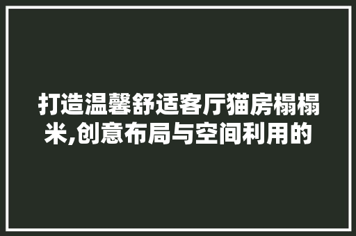 打造温馨舒适客厅猫房榻榻米,创意布局与空间利用的艺术