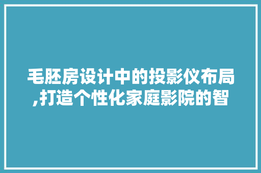 毛胚房设计中的投影仪布局,打造个性化家庭影院的智慧之路