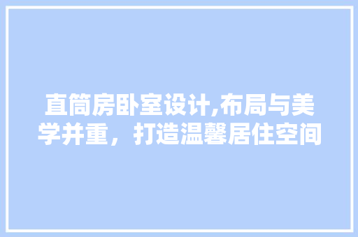 直筒房卧室设计,布局与美学并重，打造温馨居住空间