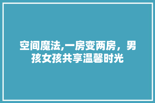 空间魔法,一房变两房，男孩女孩共享温馨时光