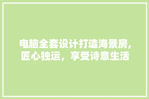 电脑全套设计打造海景房,匠心独运，享受诗意生活