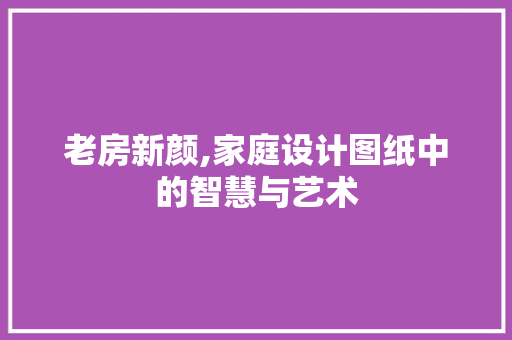 老房新颜,家庭设计图纸中的智慧与艺术