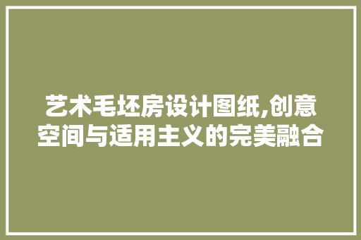 艺术毛坯房设计图纸,创意空间与适用主义的完美融合