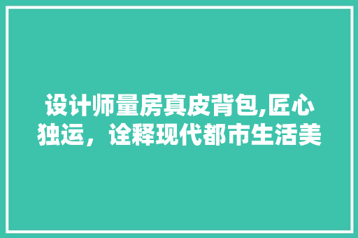 设计师量房真皮背包,匠心独运，诠释现代都市生活美学
