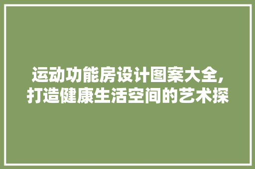 运动功能房设计图案大全,打造健康生活空间的艺术探索