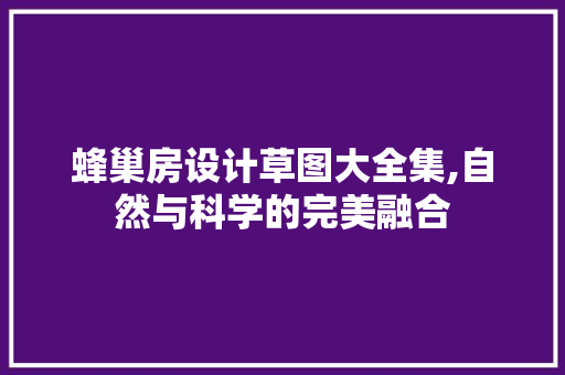蜂巢房设计草图大全集,自然与科学的完美融合