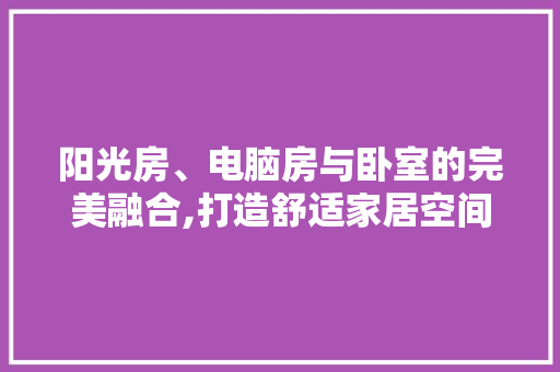 阳光房、电脑房与卧室的完美融合,打造舒适家居空间的艺术