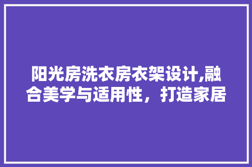 阳光房洗衣房衣架设计,融合美学与适用性，打造家居新风尚