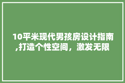 10平米现代男孩房设计指南,打造个性空间，激发无限潜能