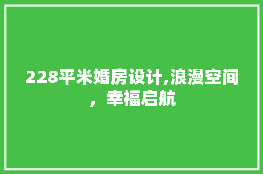 228平米婚房设计,浪漫空间，幸福启航