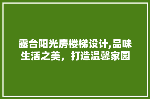 露台阳光房楼梯设计,品味生活之美，打造温馨家园