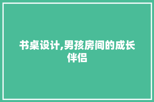 书桌设计,男孩房间的成长伴侣