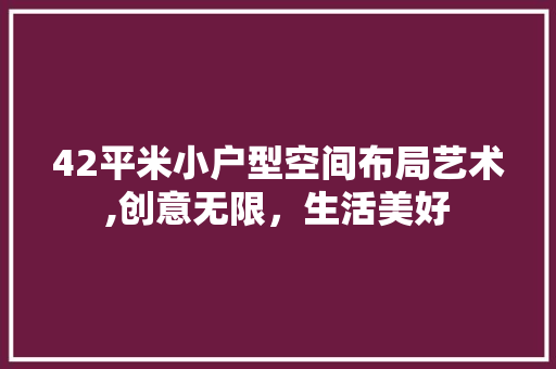 42平米小户型空间布局艺术,创意无限，生活美好