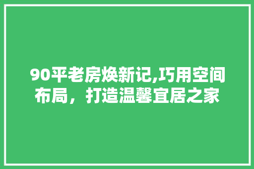 90平老房焕新记,巧用空间布局，打造温馨宜居之家
