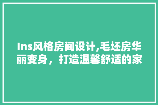 Ins风格房间设计,毛坯房华丽变身，打造温馨舒适的家居空间
