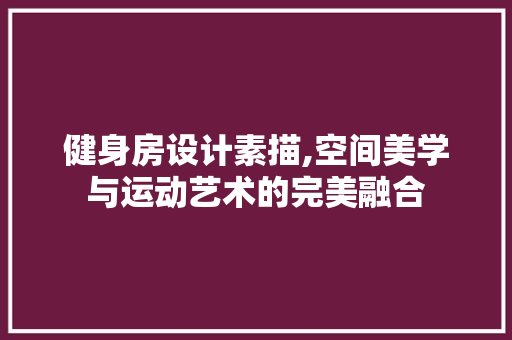 健身房设计素描,空间美学与运动艺术的完美融合