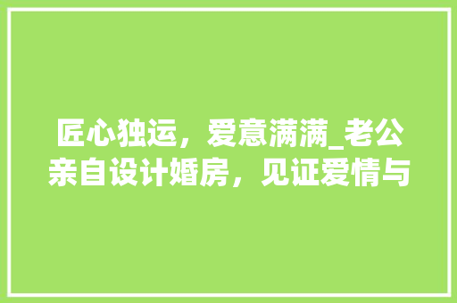 匠心独运，爱意满满_老公亲自设计婚房，见证爱情与智慧的双重绽放
