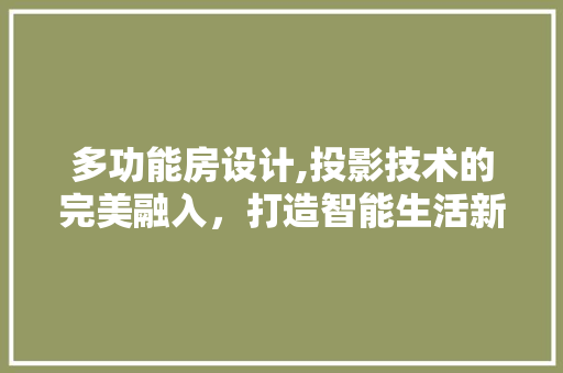 多功能房设计,投影技术的完美融入，打造智能生活新体验