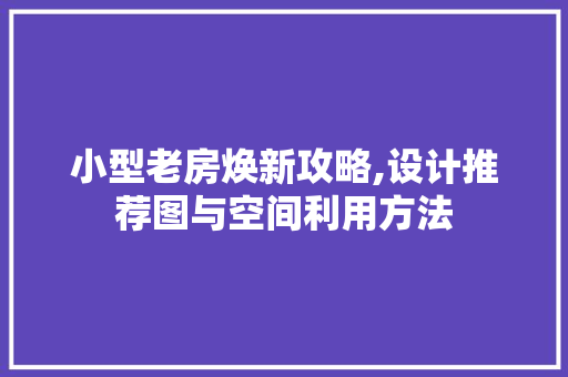 小型老房焕新攻略,设计推荐图与空间利用方法