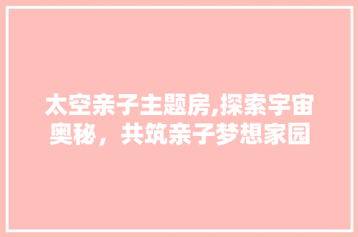 太空亲子主题房,探索宇宙奥秘，共筑亲子梦想家园