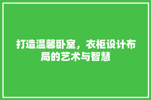 打造温馨卧室，衣柜设计布局的艺术与智慧