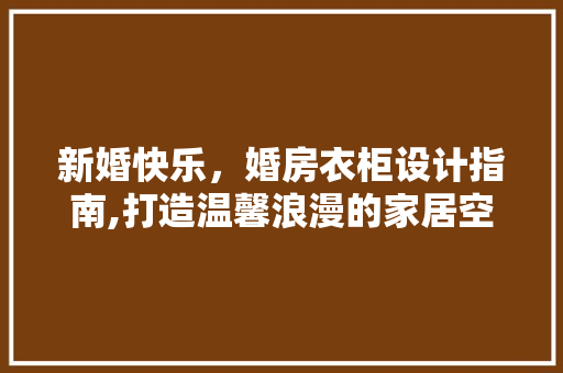 新婚快乐，婚房衣柜设计指南,打造温馨浪漫的家居空间
