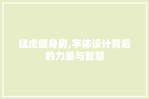 猛虎健身房,字体设计背后的力量与智慧