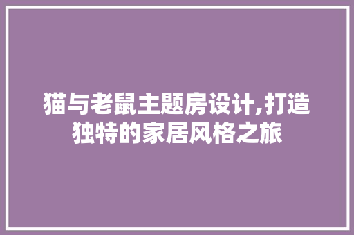 猫与老鼠主题房设计,打造独特的家居风格之旅