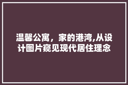 温馨公寓，家的港湾,从设计图片窥见现代居住理念