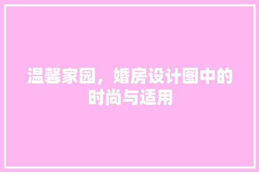 温馨家园，婚房设计图中的时尚与适用