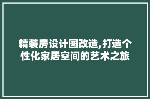 精装房设计图改造,打造个性化家居空间的艺术之旅