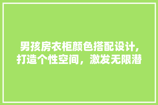 男孩房衣柜颜色搭配设计,打造个性空间，激发无限潜能