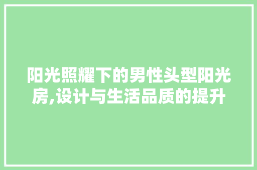 阳光照耀下的男性头型阳光房,设计与生活品质的提升