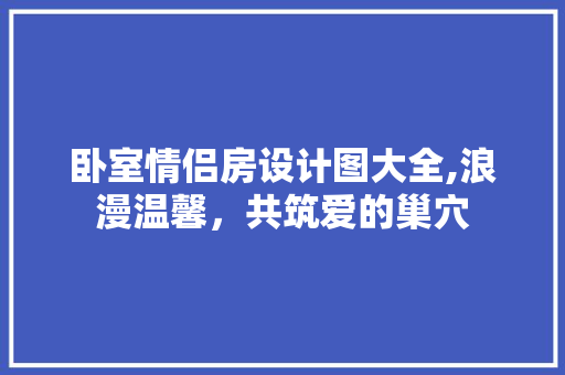卧室情侣房设计图大全,浪漫温馨，共筑爱的巢穴