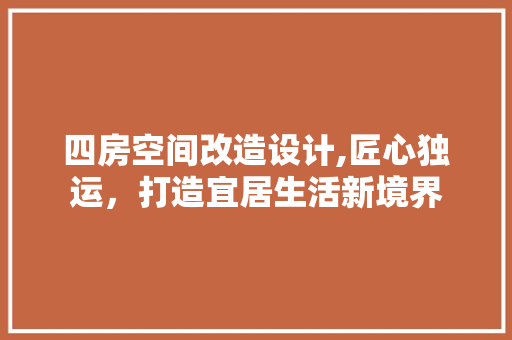 四房空间改造设计,匠心独运，打造宜居生活新境界