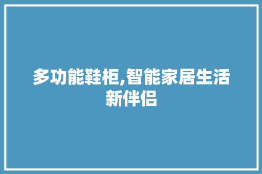 多功能鞋柜,智能家居生活新伴侣