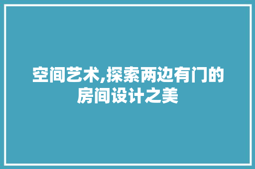 空间艺术,探索两边有门的房间设计之美