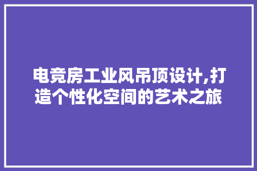 电竞房工业风吊顶设计,打造个性化空间的艺术之旅
