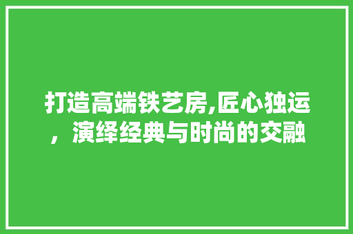 打造高端铁艺房,匠心独运，演绎经典与时尚的交融
