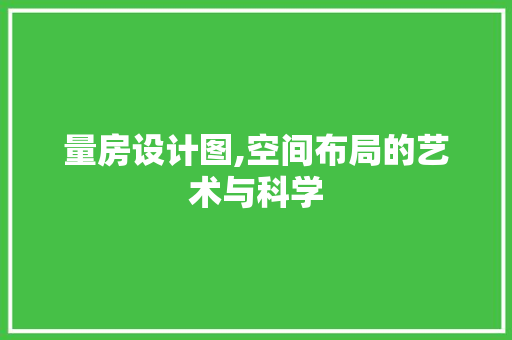 量房设计图,空间布局的艺术与科学