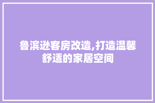 鲁滨逊客房改造,打造温馨舒适的家居空间
