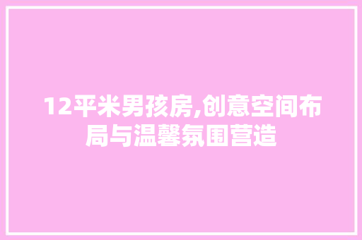12平米男孩房,创意空间布局与温馨氛围营造