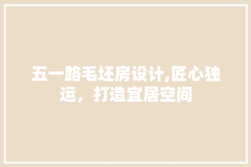 五一路毛坯房设计,匠心独运，打造宜居空间