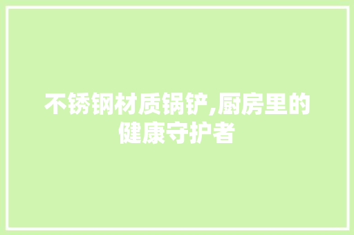 不锈钢材质锅铲,厨房里的健康守护者